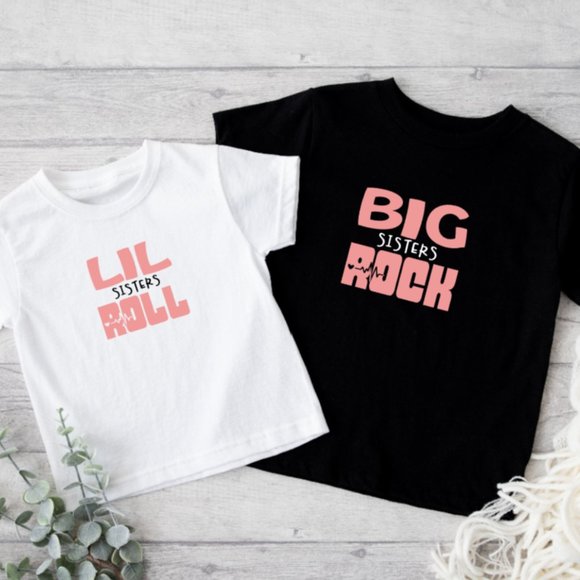 Personalized Lil Sisters Roll Toddler T-shirt - Picture 3 of 4